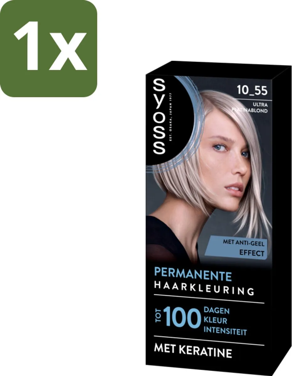 SYOSS Permanent Haarkleuring 10-55 Ultra Platina Blond