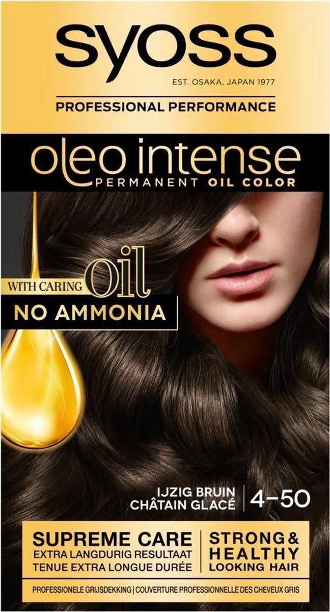 SYOSS Oleo Intense Haarverf 4-50 Ijzig Bruin - 2070ml