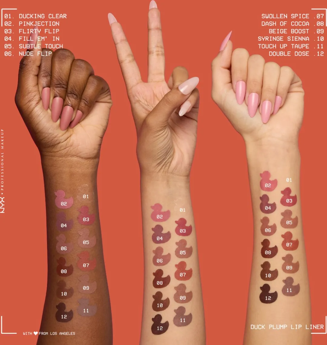 NYX Professional Make Up Duck Plump 06 Nude Flip Lippotlood - Voor kleurrijke vollere lippen - Blijft tot 10 uur zitten - 1ST