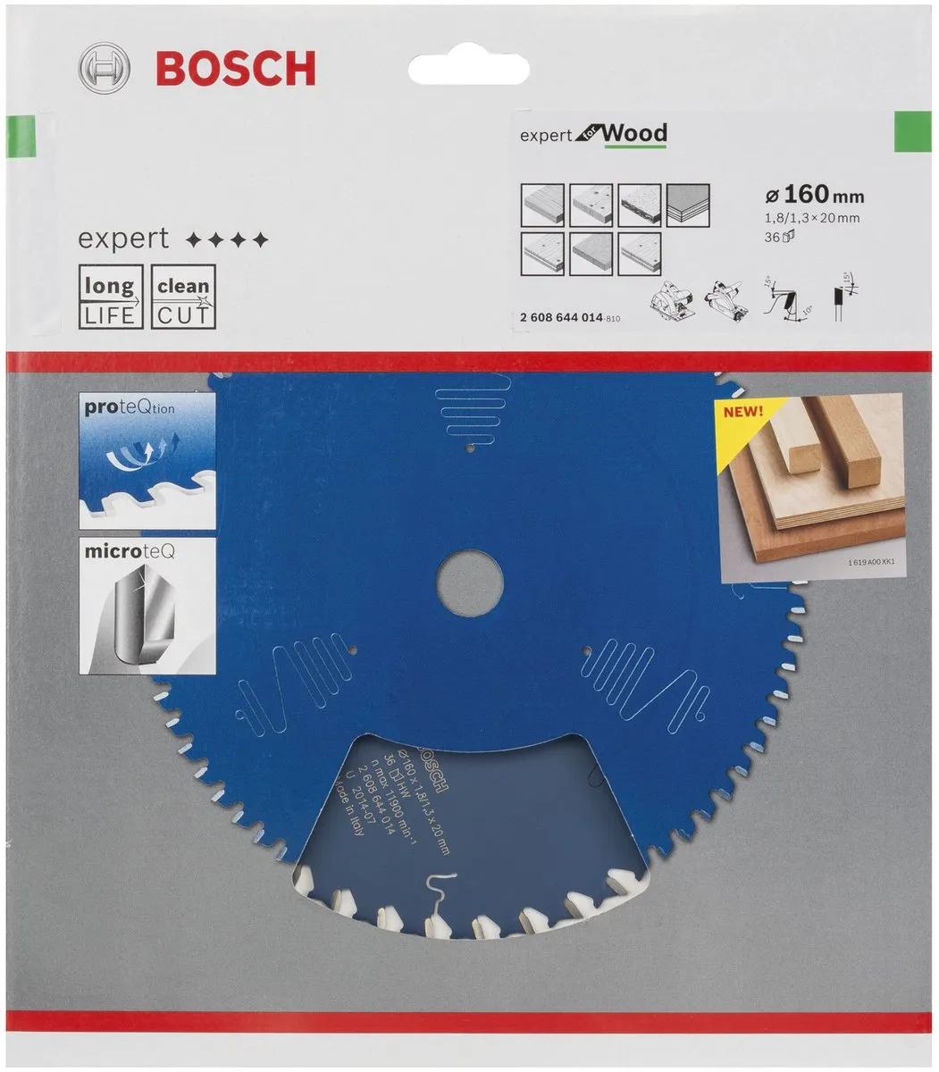 Bosch Expert for Wood Cirkelzaagblad 160mm - 12 Tanden - afbeelding 3 van 5