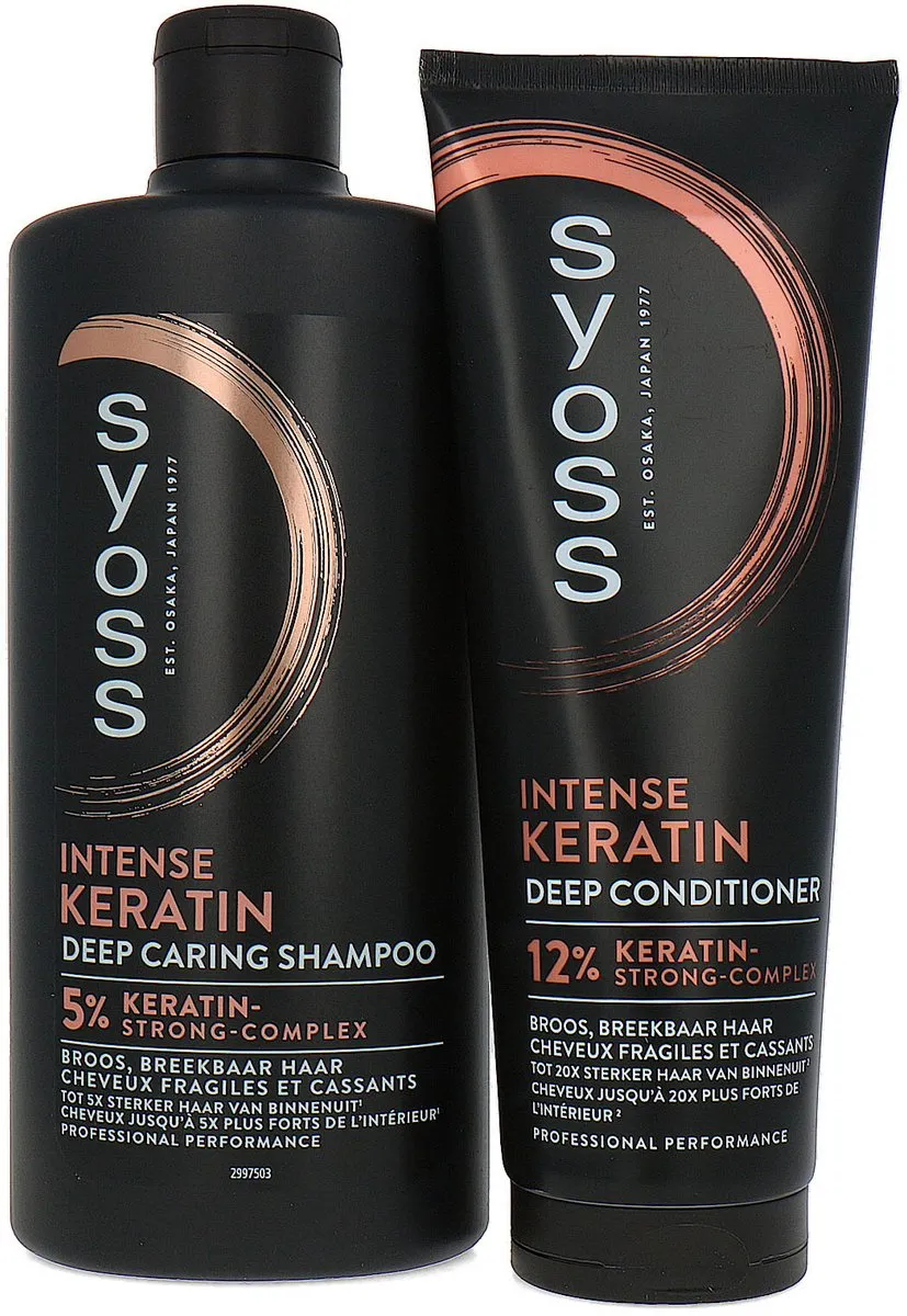 SYOSS Intense Keratin Shampoo & Conditioner 2x440ml