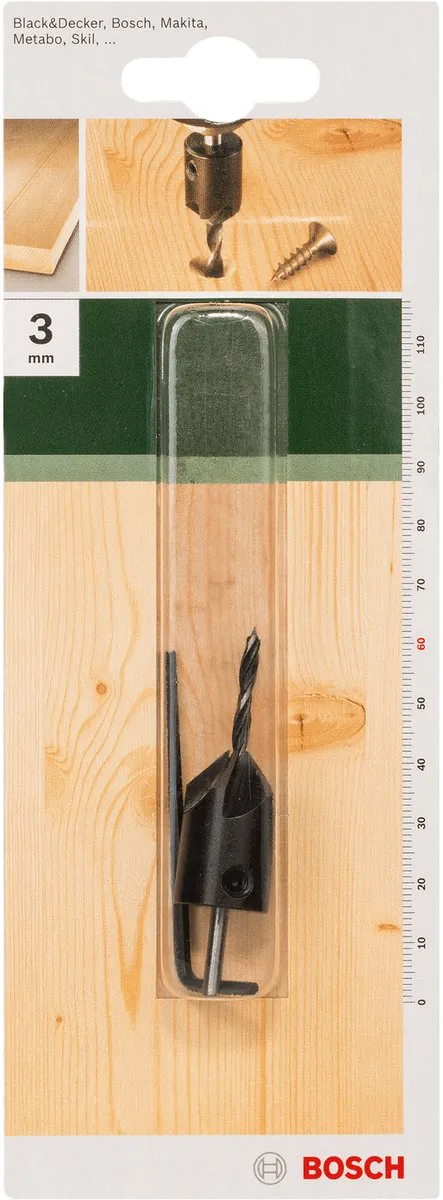 Bosch Houtspiraalboren 3mm - 30x60mm - 1 Stuk
