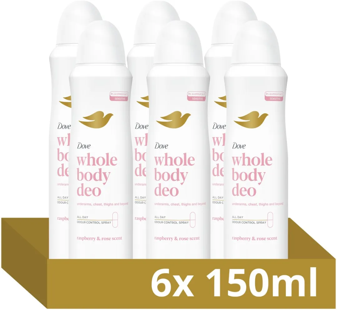 Dove Whole Body Deodorant Spray Raspberry & Rose