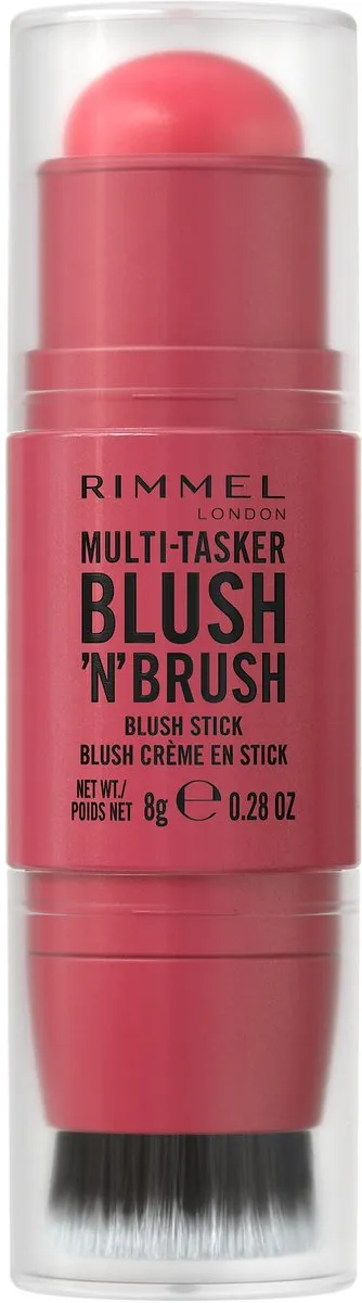 Rimmel London Multi-Tasker Blush'N'Brush Stick 150 Cherry On Point - 8g - 3 Stuks