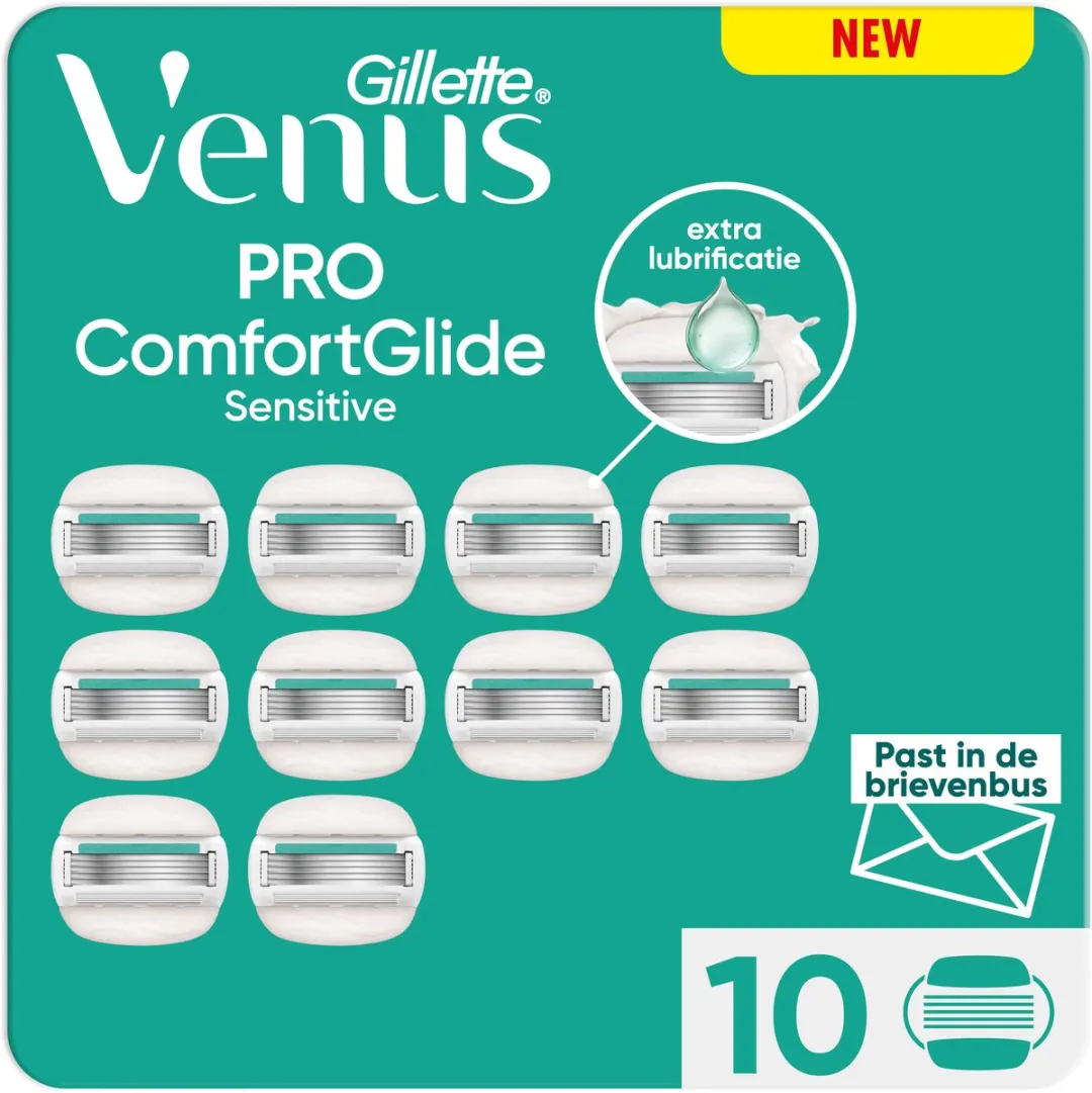 Gillette Venus Pro ComfortGlide Sensitive Scheermesjes 10 Stuks