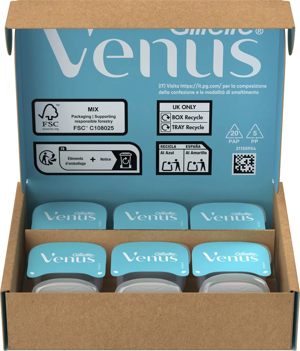 Gillette Venus Pro ComfortGlide Sensitive Scheermesjes 10 Stuks