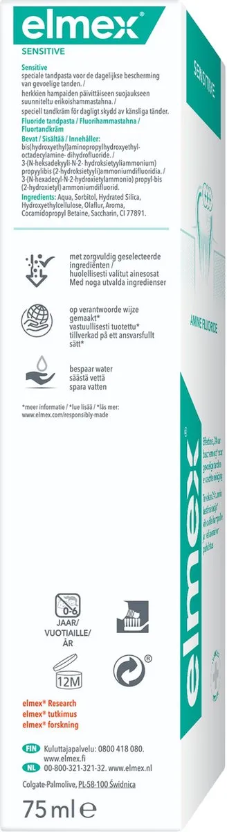 Elmex Sensitive Tandpasta 300ml - 4 Stuks