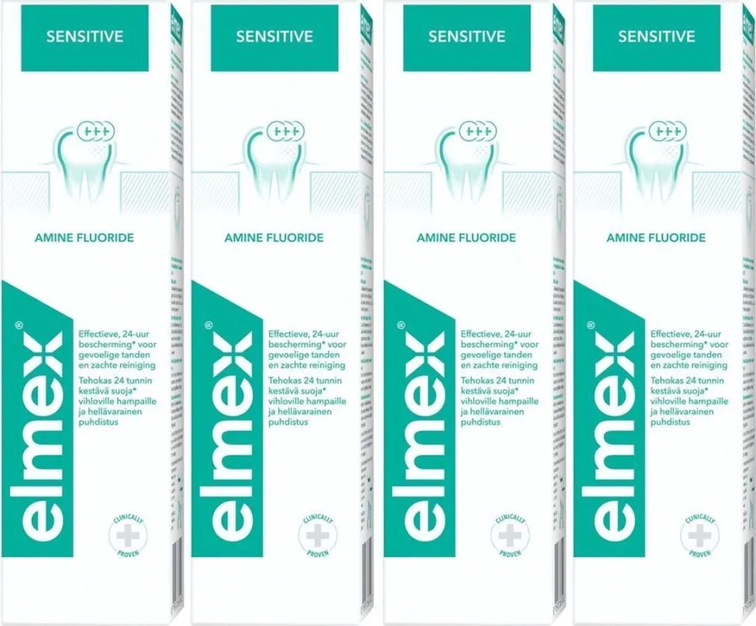 Elmex Sensitive Tandpasta 300ml - 4 Stuks