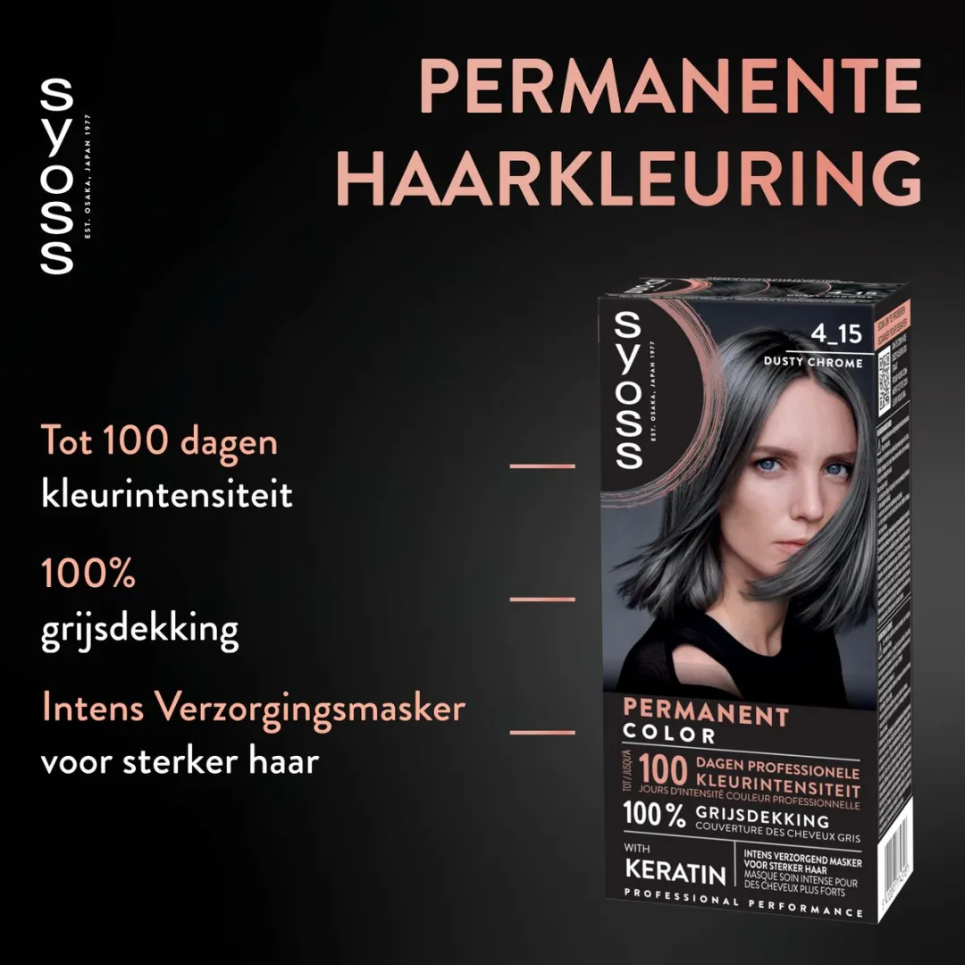 SYOSS Haarverf 4-15 Dusty Chrome 115ml