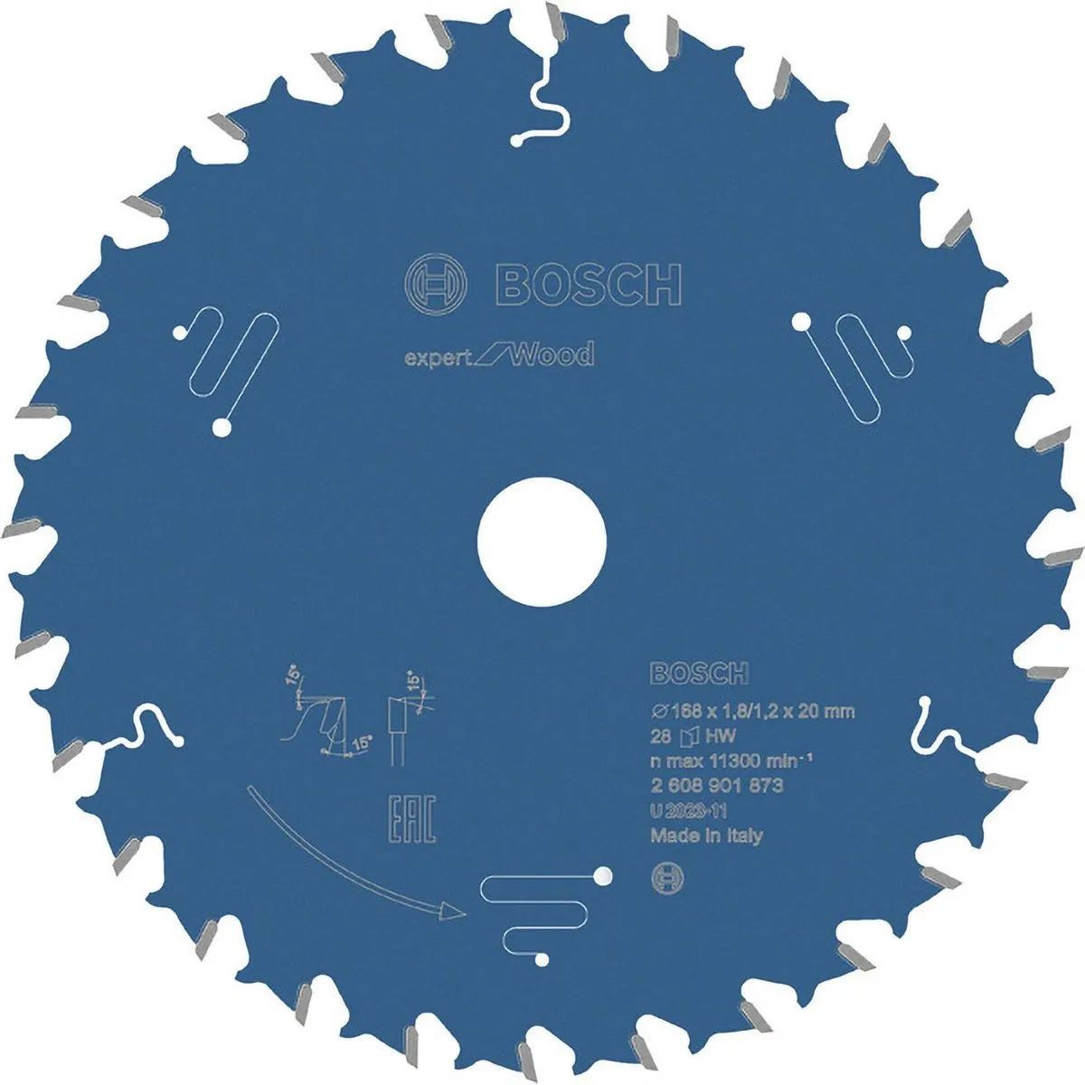 Bosch Expert Hout Cirkelzaagblad 168x20x1,8/1,2mm