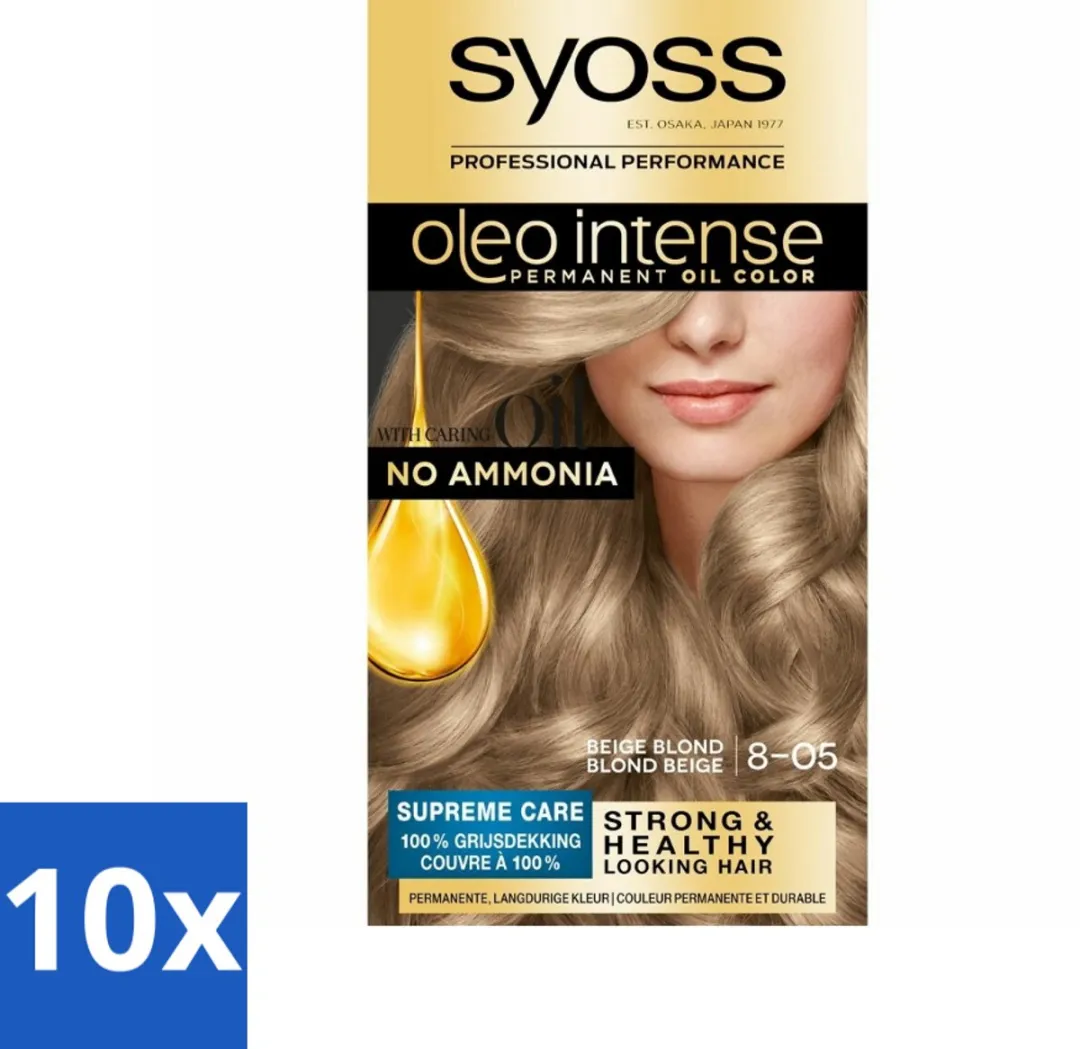 SYOSS Oleo Intense 8-05 Beige Blond Haarverf 10 Stuks