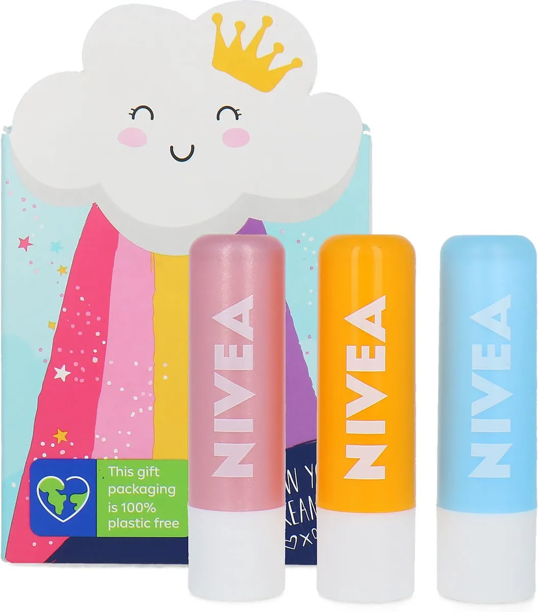 NIVEA Rainbow Lips Oranje Lipbalsem 14.6ml