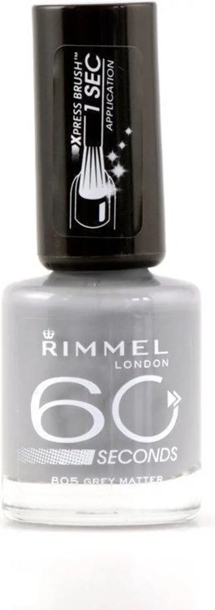 Rimmel London 60 Seconds Finish Nagellak 805 Grey Matter