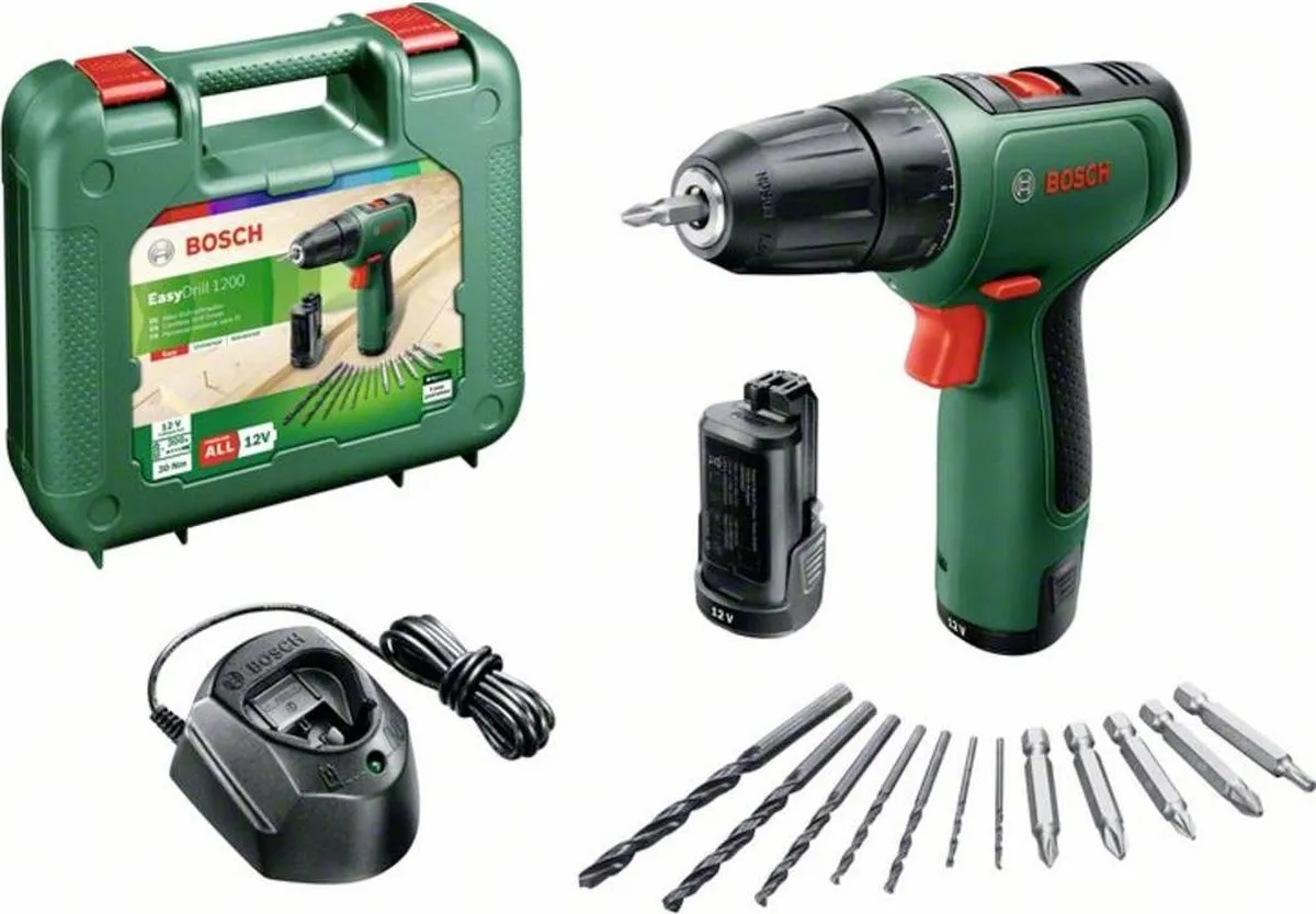 Bosch EasyDrill 1200 Accuschroefboormachine 06039D3007 - 2x 12V 1500mAh