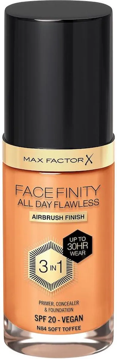 Max Factor Facefinity 3-in-1 Foundation N84 Soft Toffee 30ml