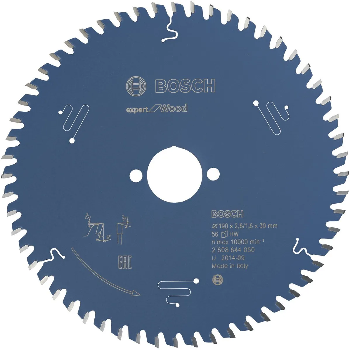 Bosch Expert for Wood Cirkelzaagblad 184x30x2.6/1.6mm