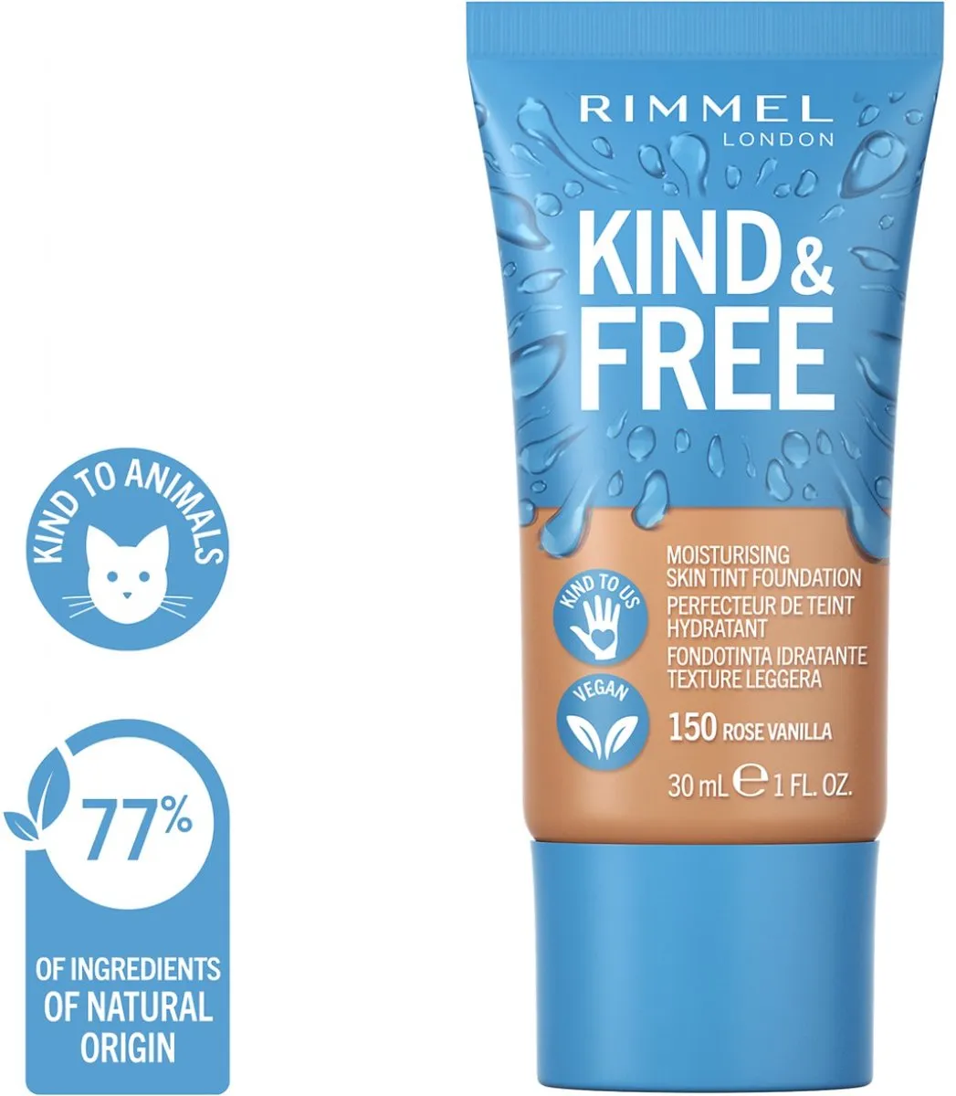 Rimmel London KIND & FREE Vegan Foundation - 150 Rose Vanilla