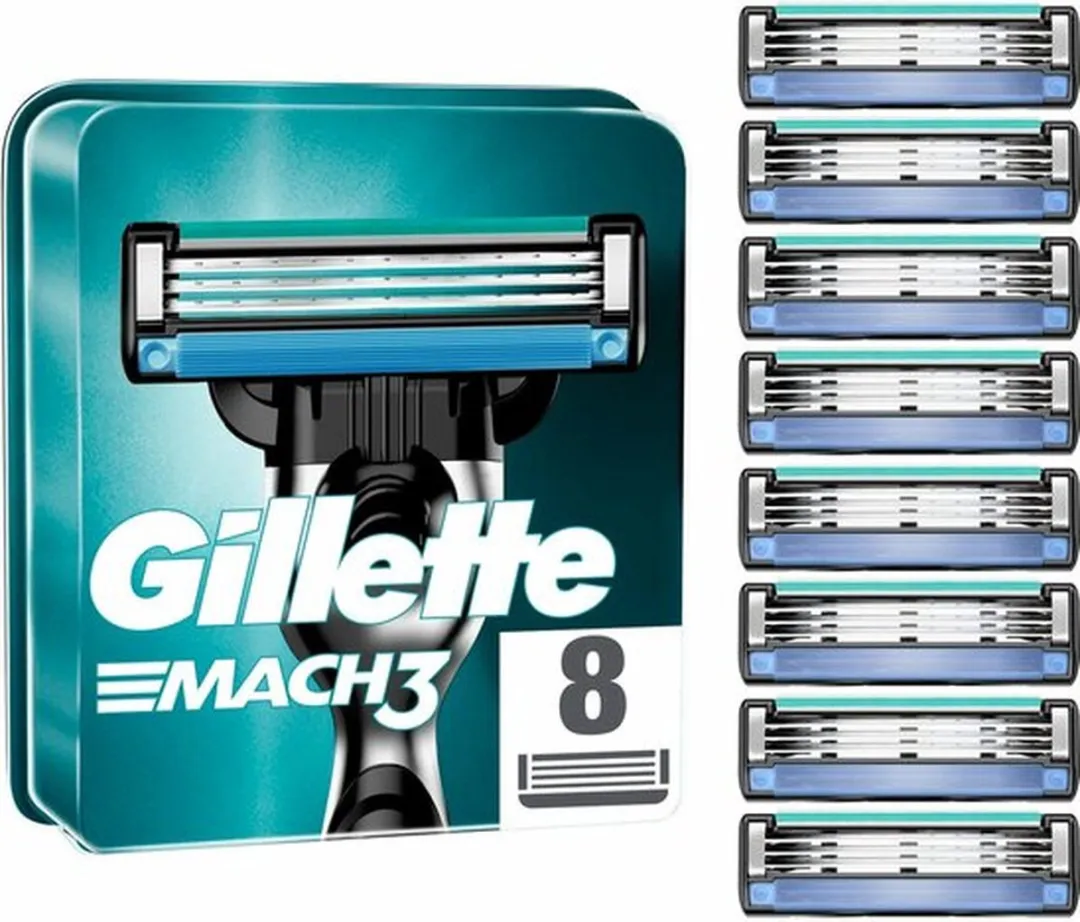 Gillette Mach3 Scheermesjes 8 Stuks - 9 Bladen