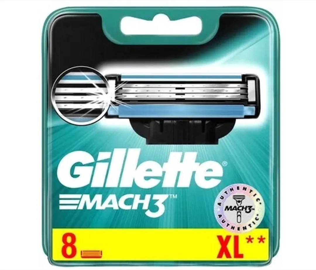 Gillette Mach3 Scheermesjes 8 Stuks - 9 Bladen