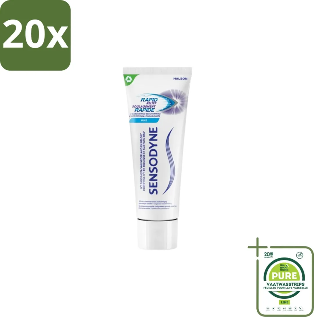 Sensodyne Rapid Relief Whitening Tandpasta 75ml