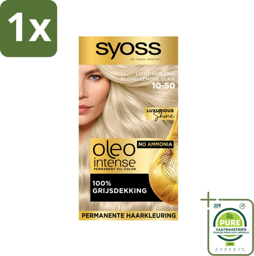 SYOSS Oleo Intense Haarverf Licht Asblond 115ml