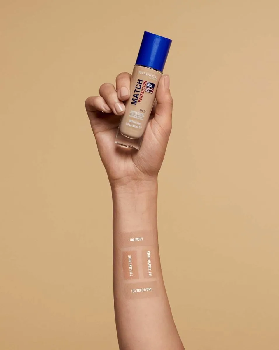 Rimmel London Match Perfection Foundation 103 True Ivory - 30ml