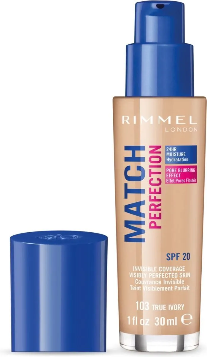 Rimmel London Match Perfection Foundation 103 True Ivory - 30ml