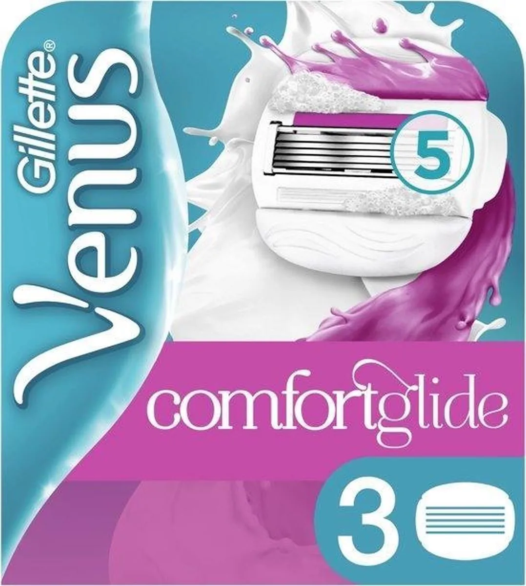 Gillette Venus Sugarberry Scheermesjes 3 Stuks - 5 Bladen