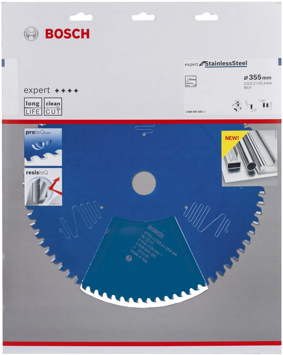 Bosch Cirkelzb Expert StainlessSteel Zaagblad 355mm - 90 Tanden - Metaal