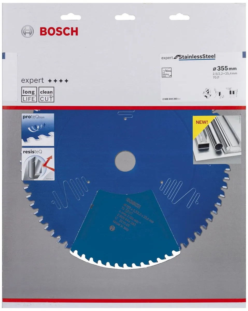 Bosch Cirkelzb Expert StainlessSteel Zaagblad 355mm - 90 Tanden - Metaal