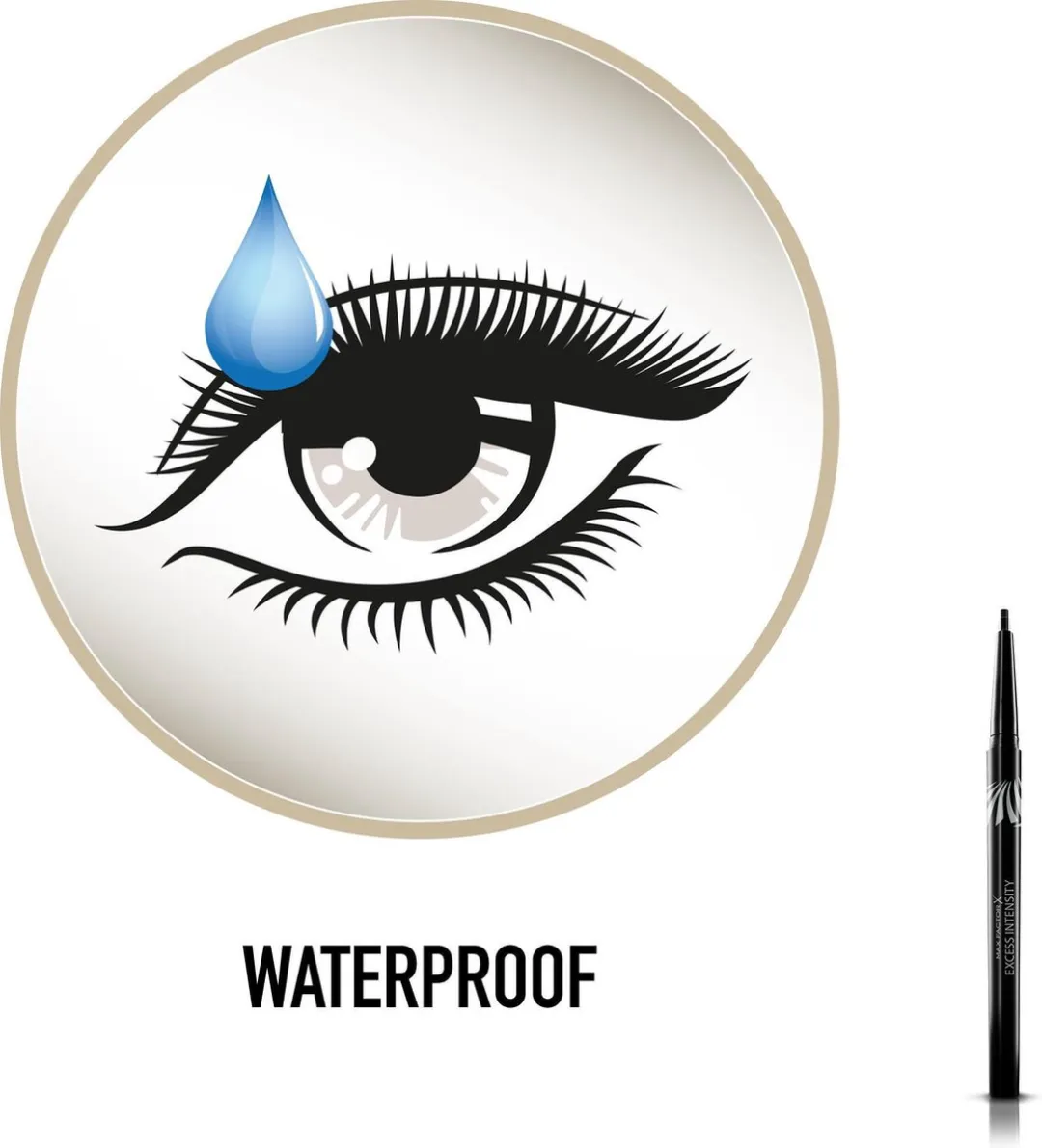 Max Factor Excess Intensity Longwear Eyeliner 004 Excessive Charcoal - 2g
