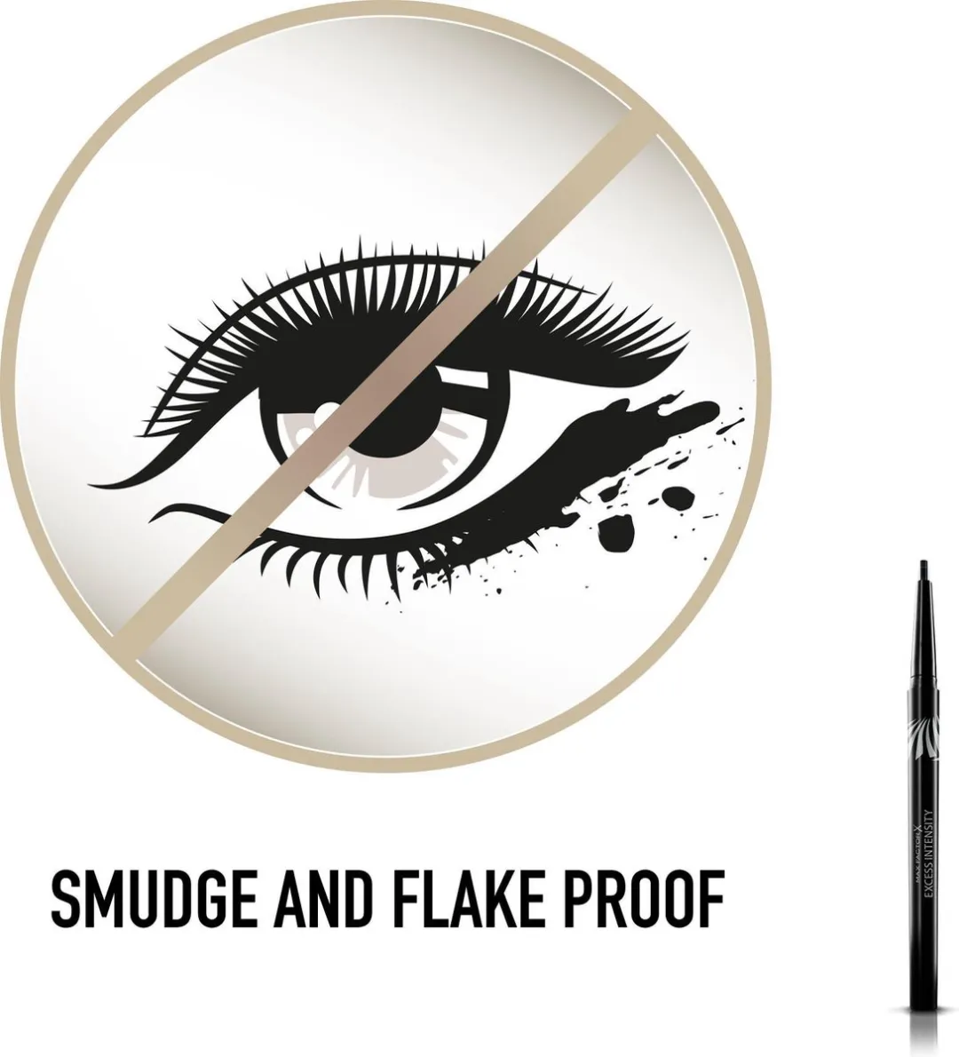 Max Factor Excess Intensity Longwear Eyeliner 004 Excessive Charcoal - 2g