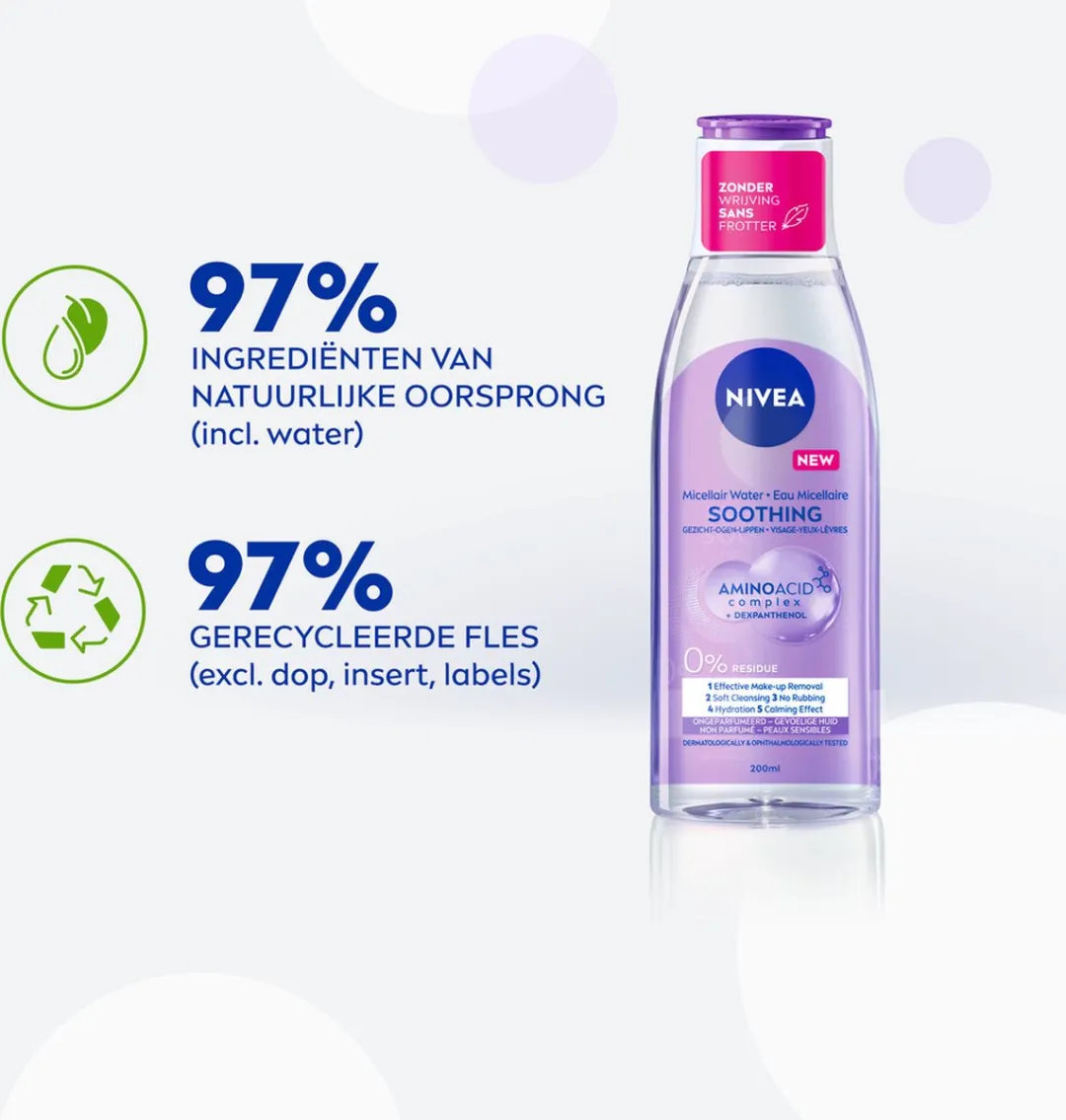 NIVEA Essentials Soothing Micellair Water 200ml - 6 Stuks