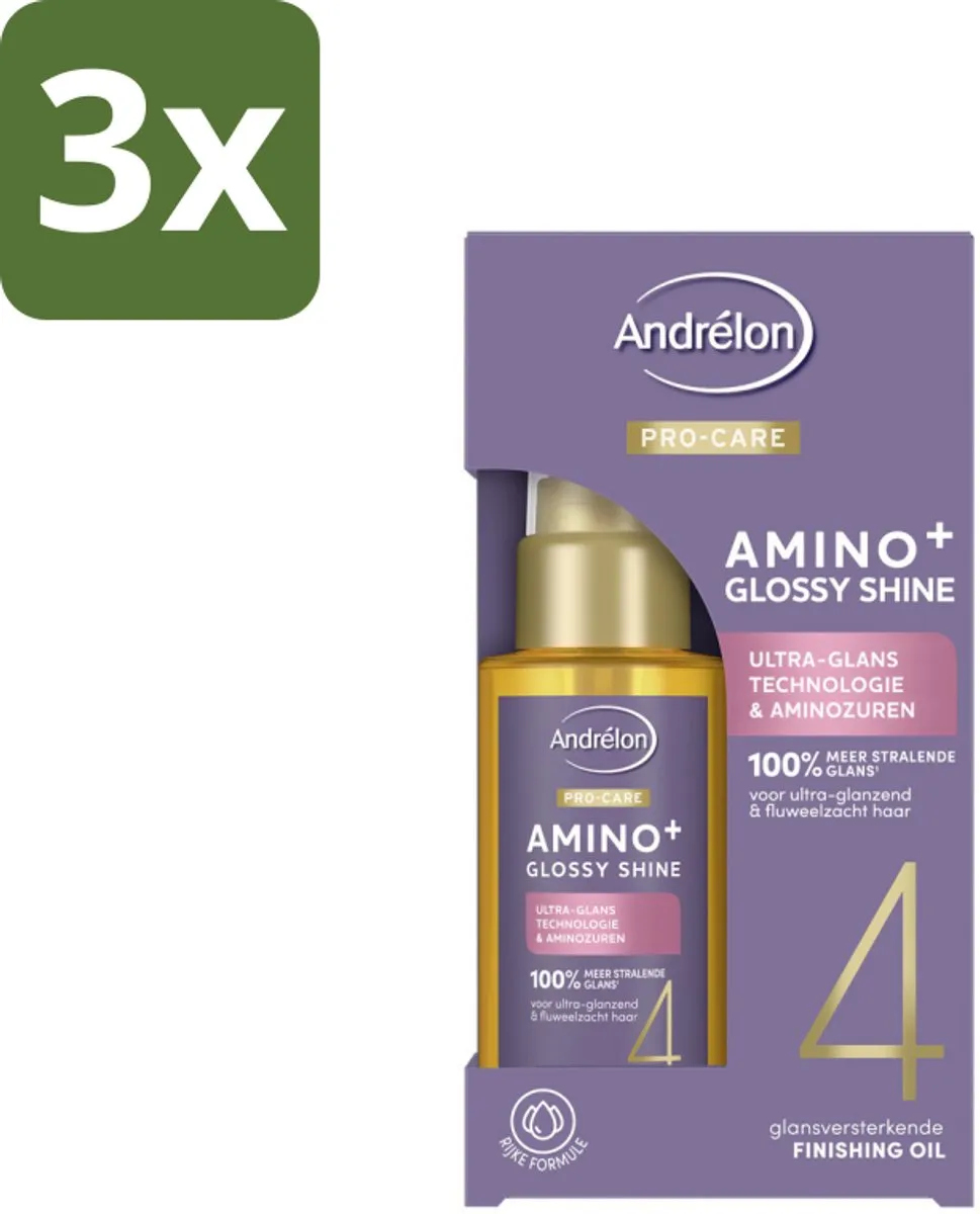 Andrélon Pro Care Amino+ Finishing Oil 150ml - 3 Stuks