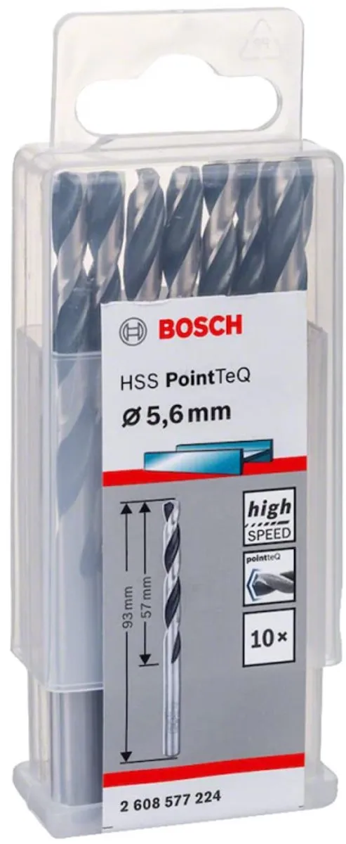 Bosch HSS PointTeQ DIN 338 5,6x57x93mm