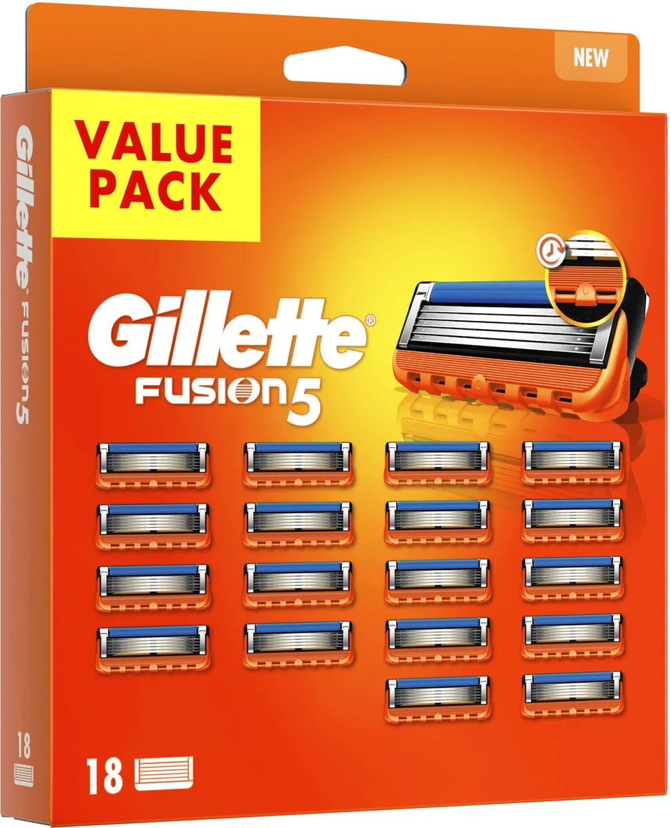 Gillette Fusion5 Navulmesjes - 18 Stuks
