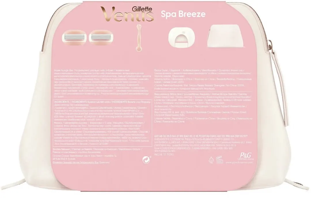 Gillette Venus Spa Breeze Scheerset - 5 Stuks - Wit/Roze