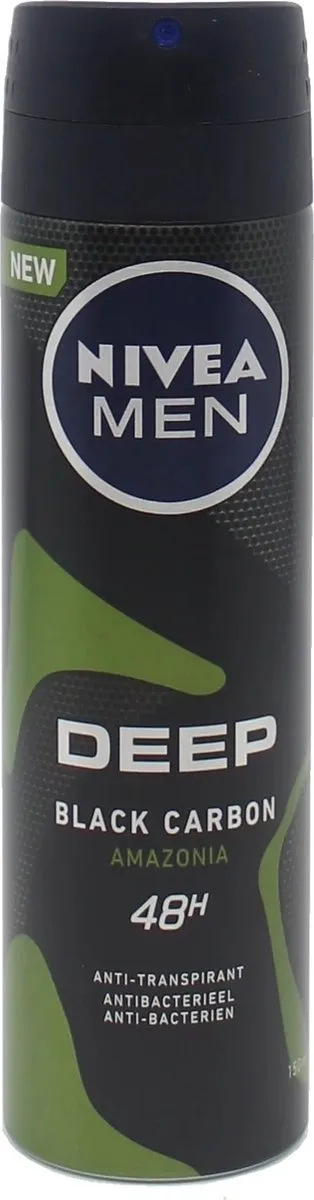NIVEA Men Deep Black Carbon Amazonia Deo Spray 150ml - afbeelding 6 van 6