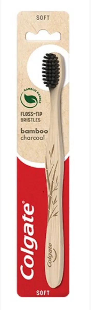 Colgate Bamboo Mid Tandborstel - Bruin