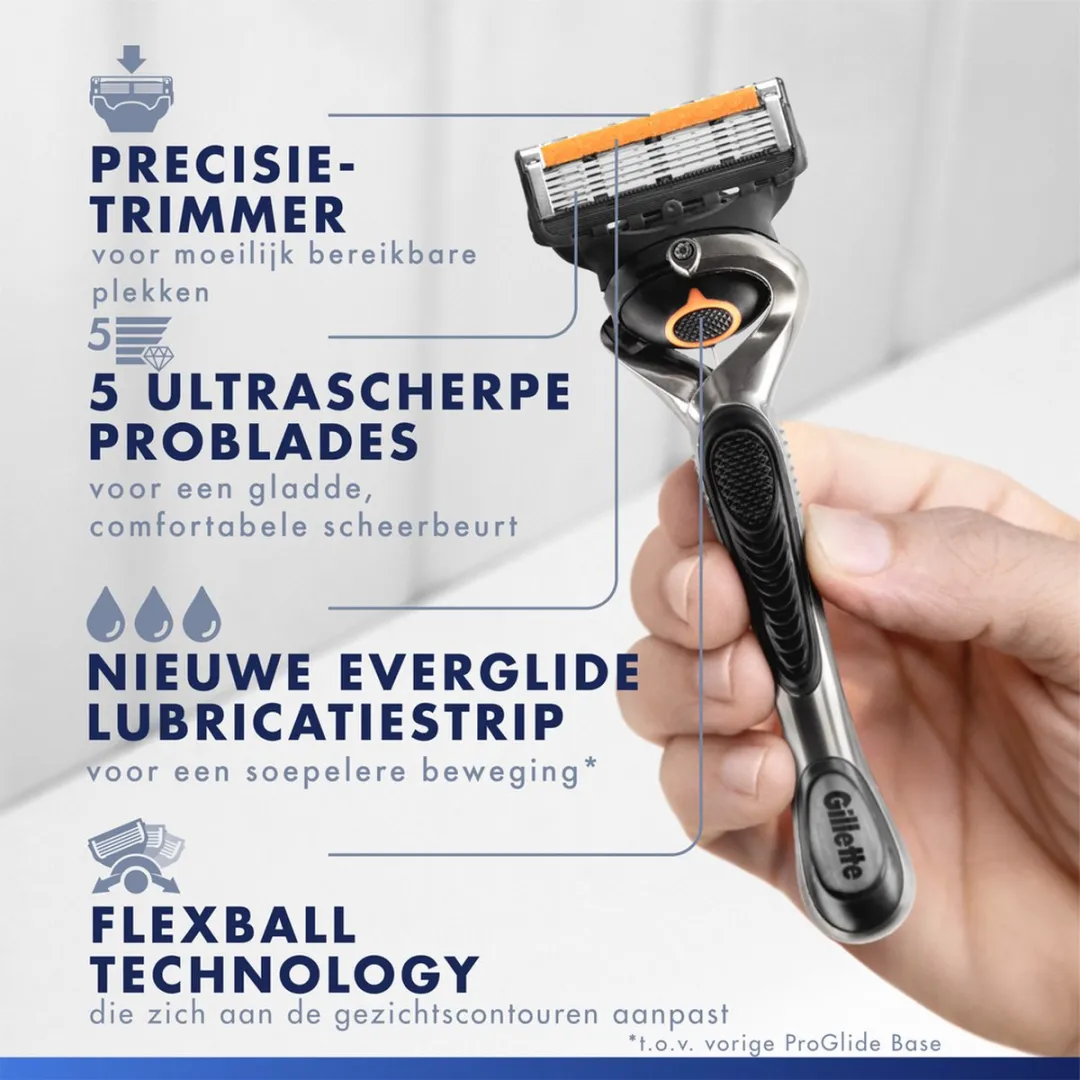 Gillette Fusion5 Proglide Scheermesjes - 16 Stuks