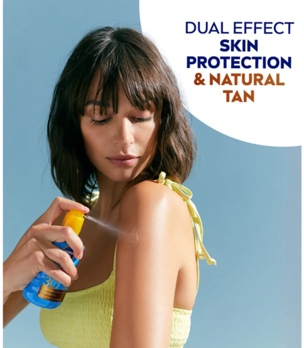 NIVEA Sun Protect & Bronze Zonnespray SPF 30 - 200ml - 3 Stuks