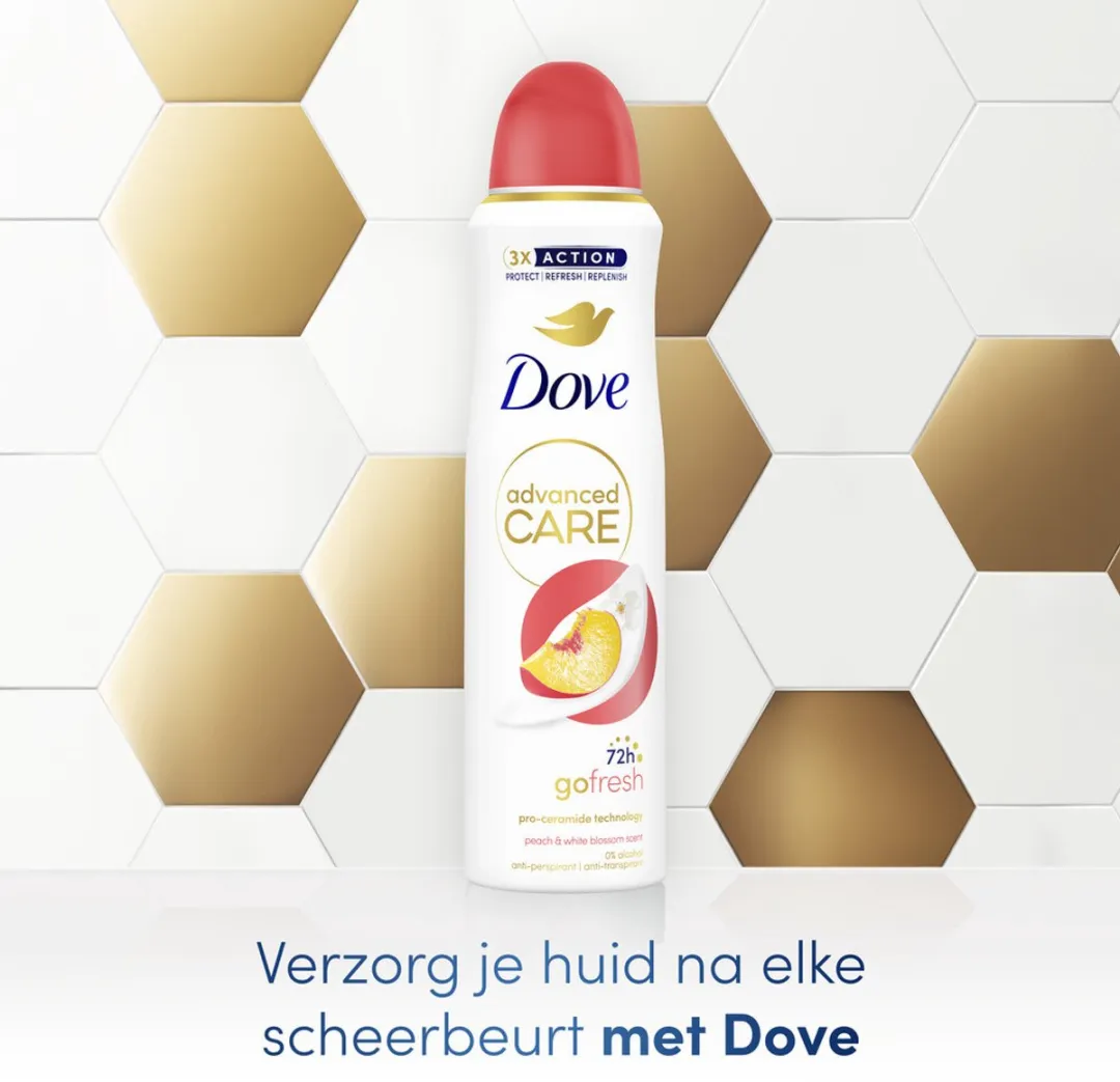 Dove Deodorant Spray Perzik & Witte Bloesem 450ml - 3 Stuks