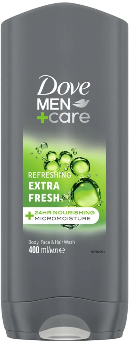 Dove Men+ Care Extra Fresh Douchegel 400ml - 4 Stuks