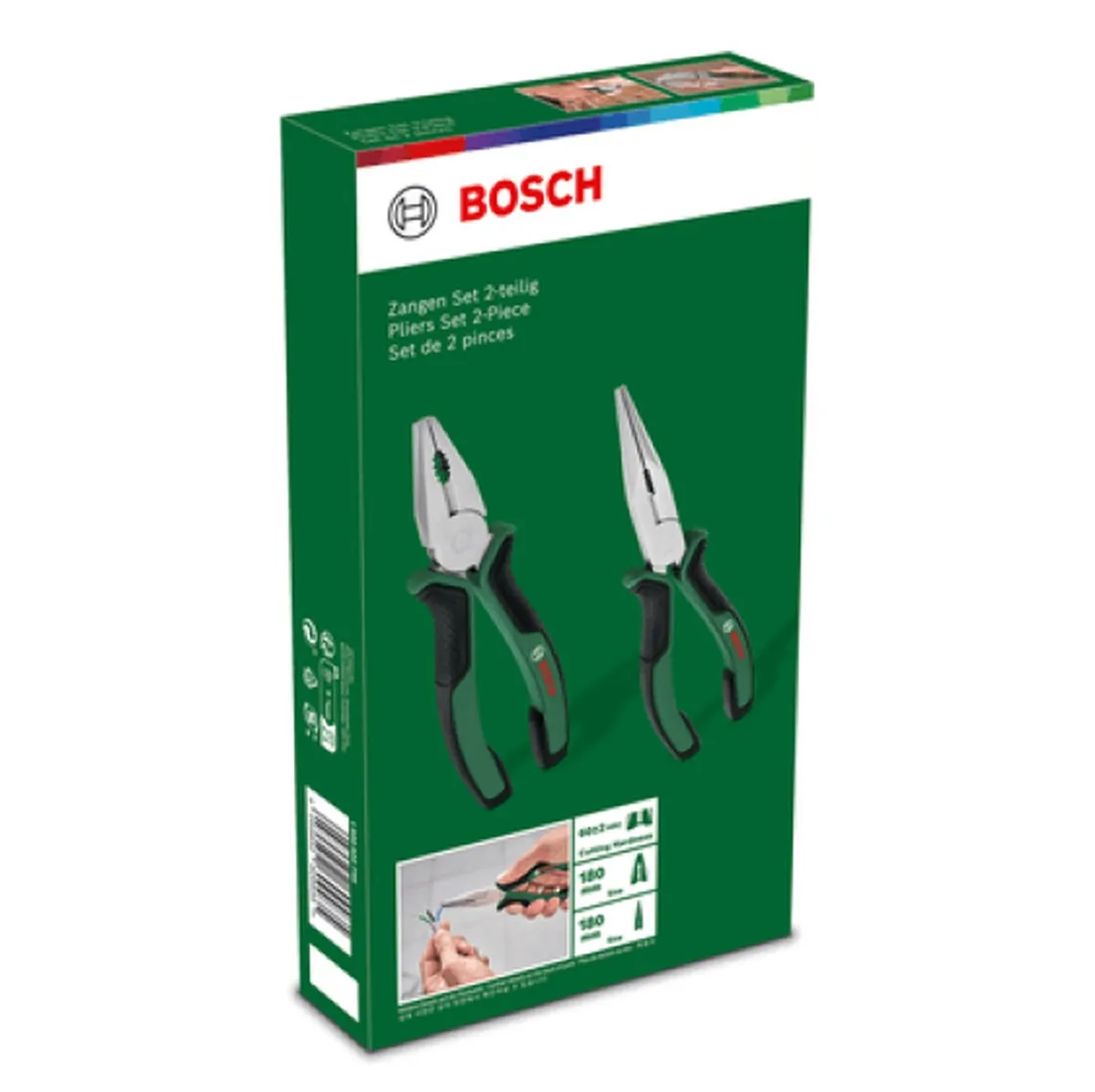 Bosch Tangenset 2-delig - Combinatietang & Punttang - 2 Stuks