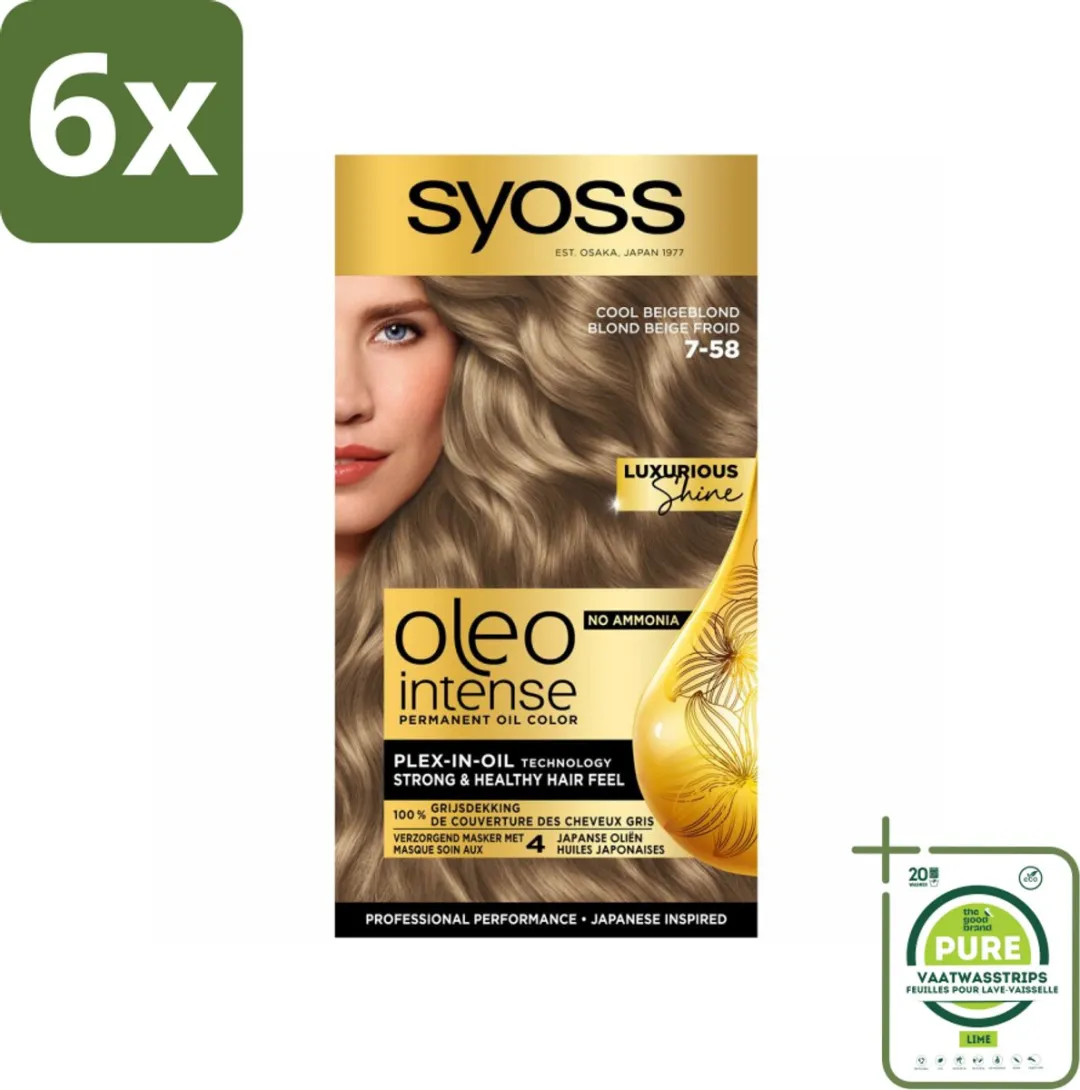 SYOSS Oleo Intense 7-58 Cool Beige Blond Haarverf