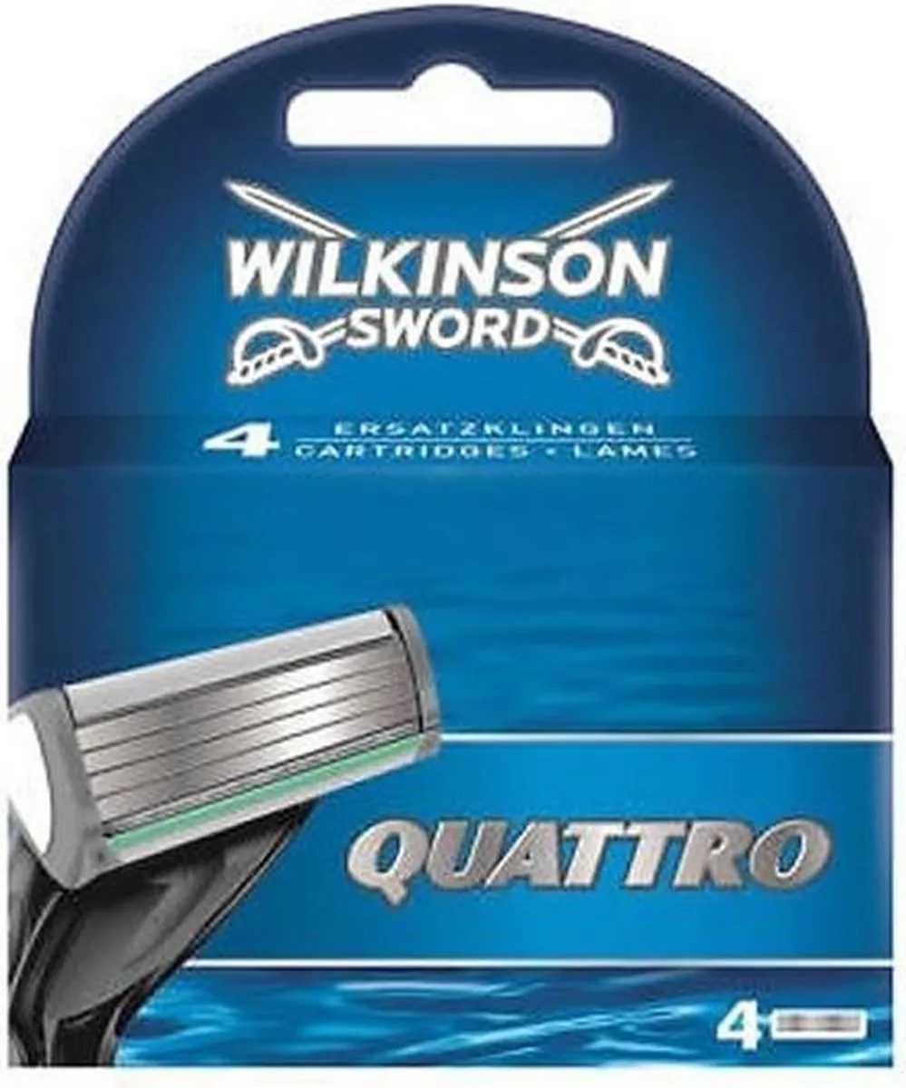 Wilkinson Sword Quattro Scheermesjes - 12 Stuks