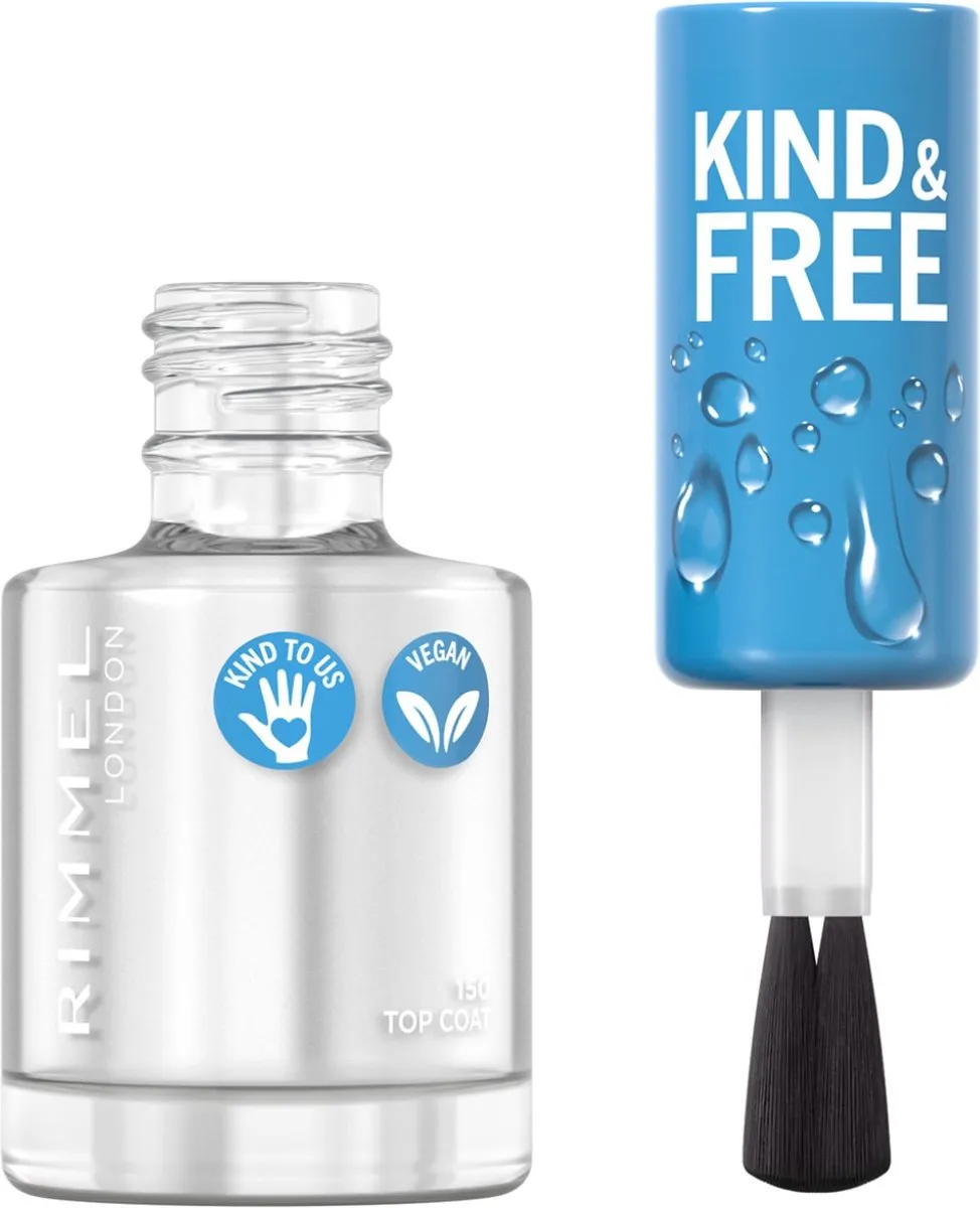 Rimmel London KIND & FREE Vegan Nagellak 150 Topcoat 8ml