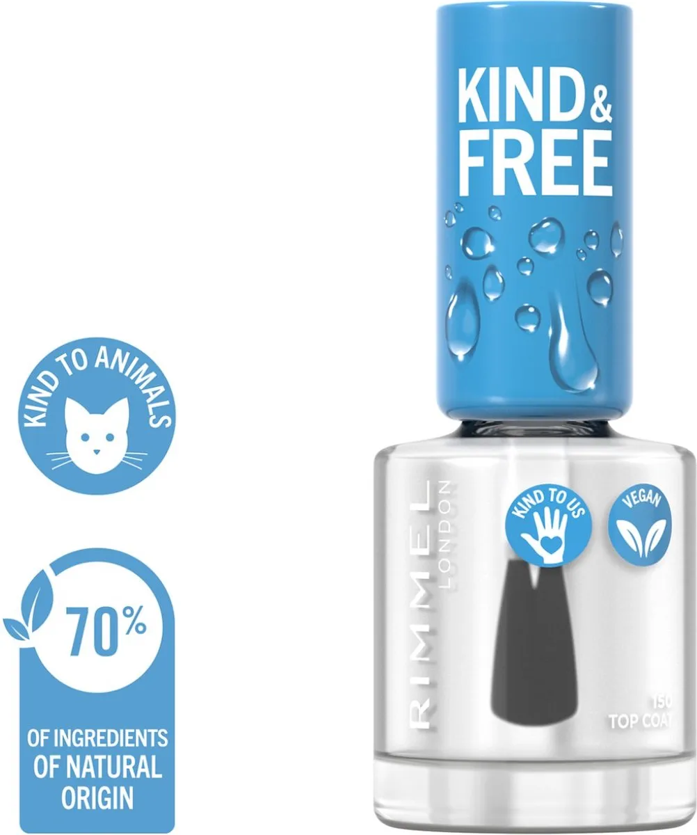 Rimmel London KIND & FREE Vegan Nagellak 150 Topcoat 8ml