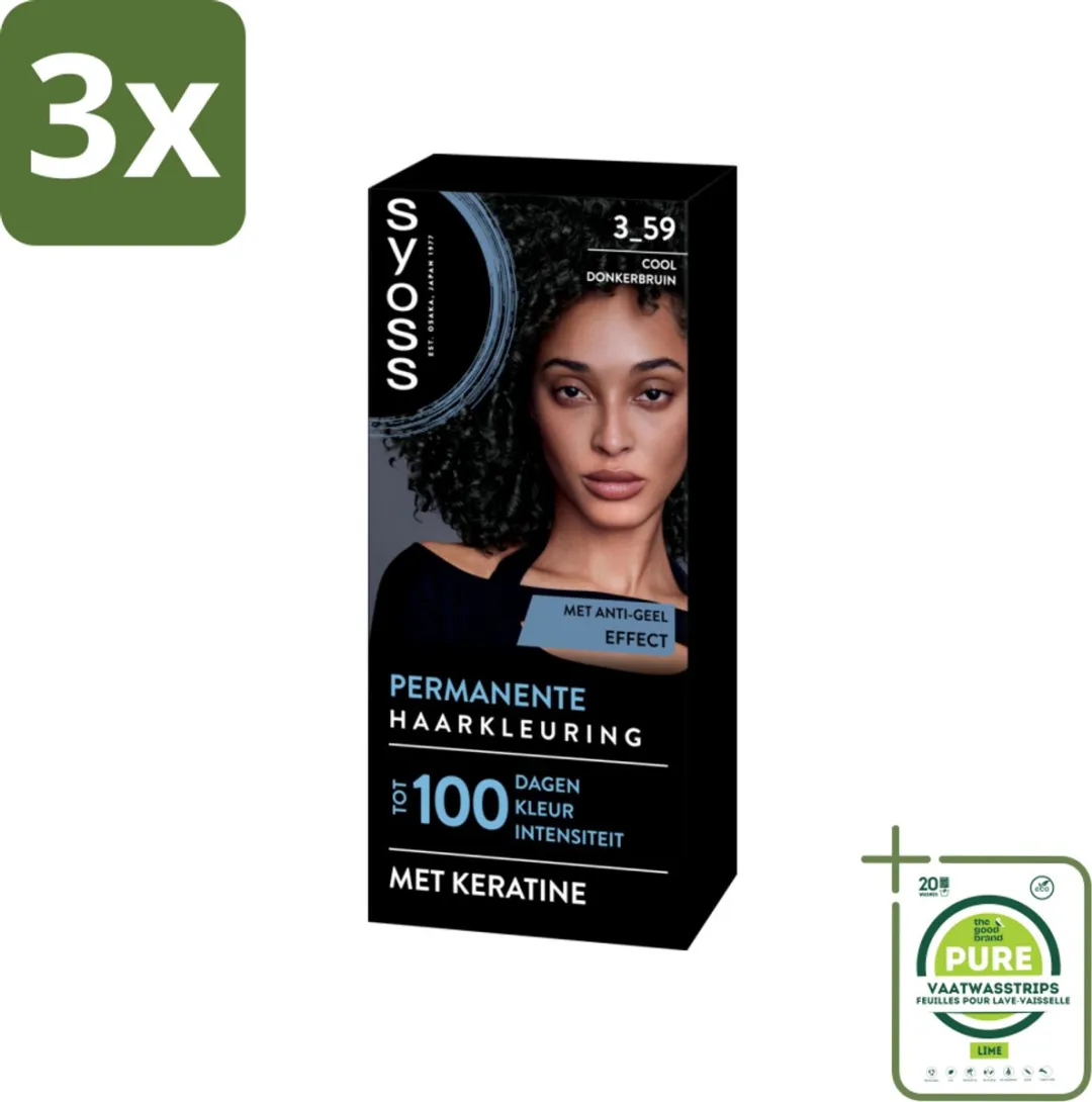 SYOSS Coloration 3-59 Cool Donkerbruin Haarverf
