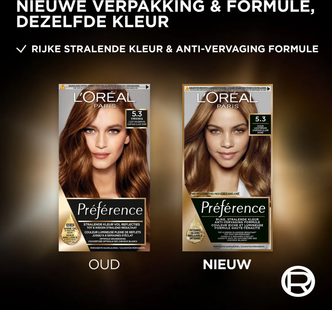 L'Oréal Paris Préférence 5.3 Permanent Haarkleuring - 996ml
